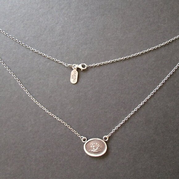 PYRRHA Design Wax Seal Birth Of Venus Pendant Necklace Sterling Silver 925 - Picture 4 of 15